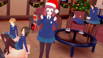 English Christmas : Girls und Panzer der Panzussy V2 screenshot 1