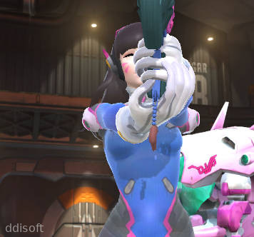 D.VA Rock Paper Scissors STRIP HENTAI! screenshot 3