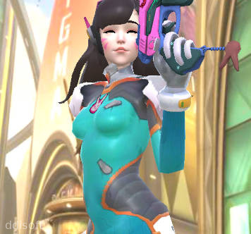 D.VA Rock Paper Scissors STRIP HENTAI! screenshot 1