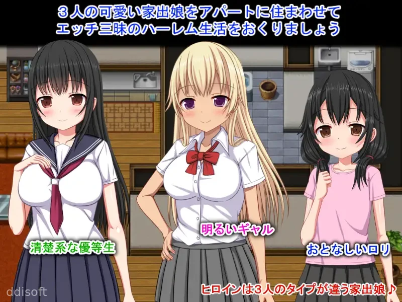Ledesou ~Runaway Girl and Harem Life~ screenshot 2