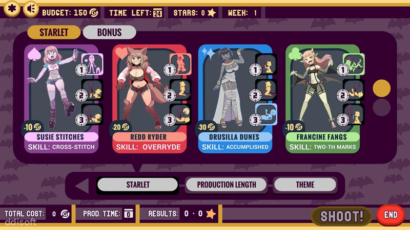Spooky Starlets: Movie Maker screenshot 1
