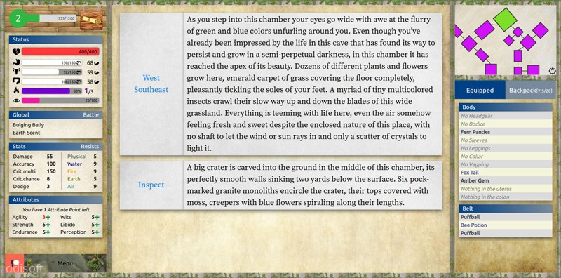 Dryad Quest RPG: A Tale of Lust and Glory screenshot 2