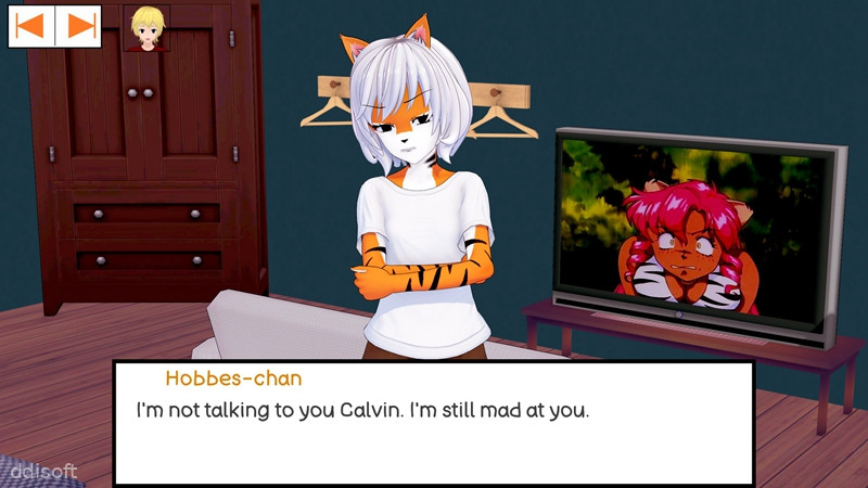 Calvin and Hobbes-chan screenshot 2