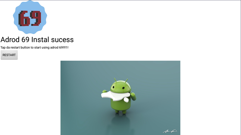 Adrod 69 installer screenshot 2