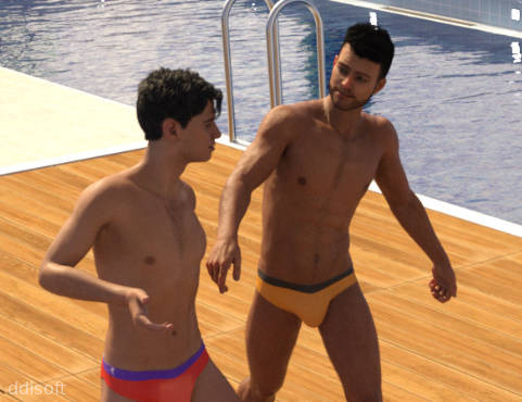 Summer Vacation (18+ gay visual novel) screenshot 2