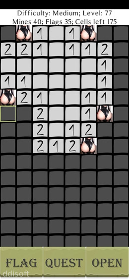 AnimAss - Hot Mine Sweeper screenshot 1