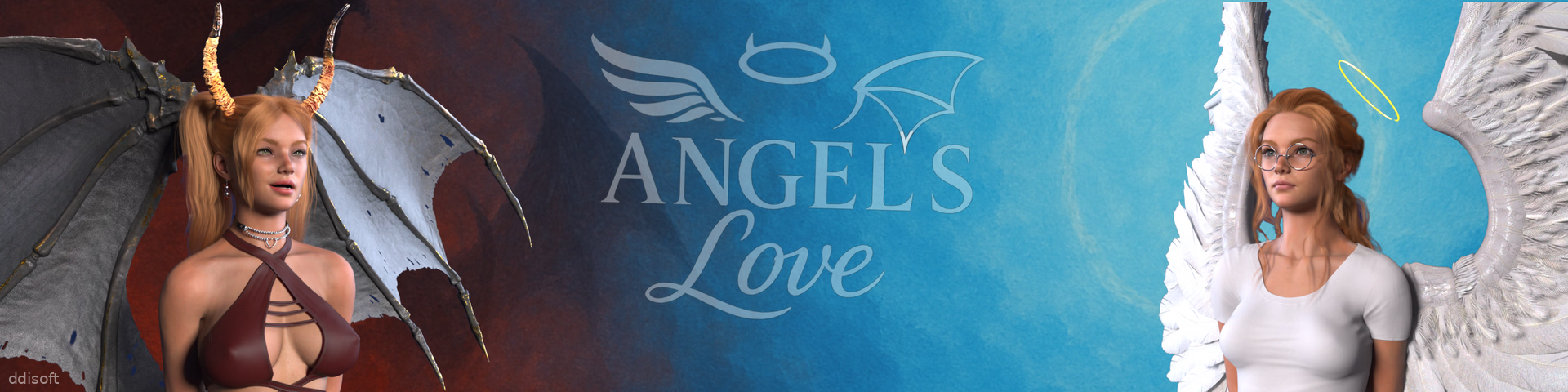 Angels love icon