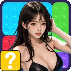 Sexy block jam title game icon