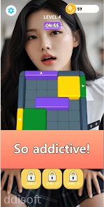 Sexy block jam title game screenshot 3