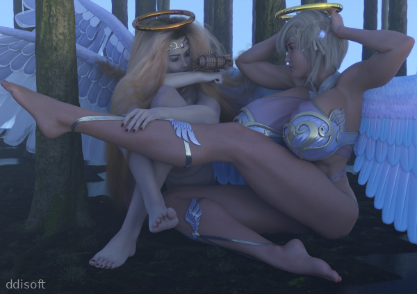 Everyone has Giantess Angel Waifus in Heaven screenshot 3