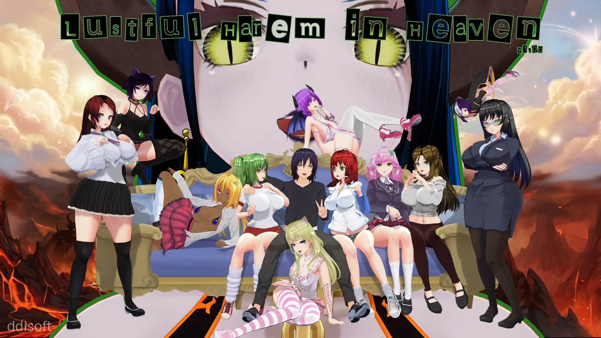 Lustful Harem in Heaven screenshot 1