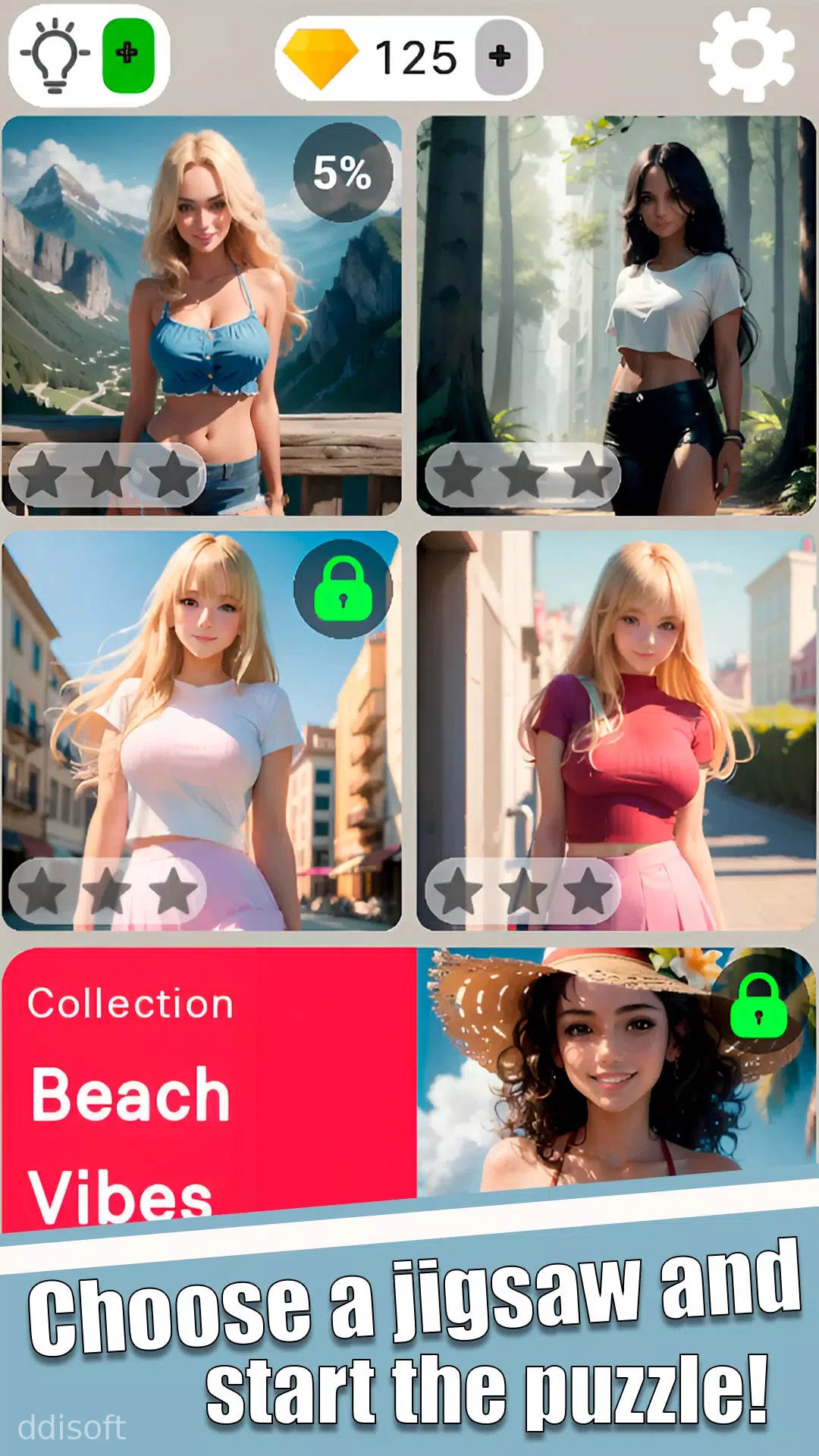 Jigsaw Girl - Jigsort Girls HD screenshot 1