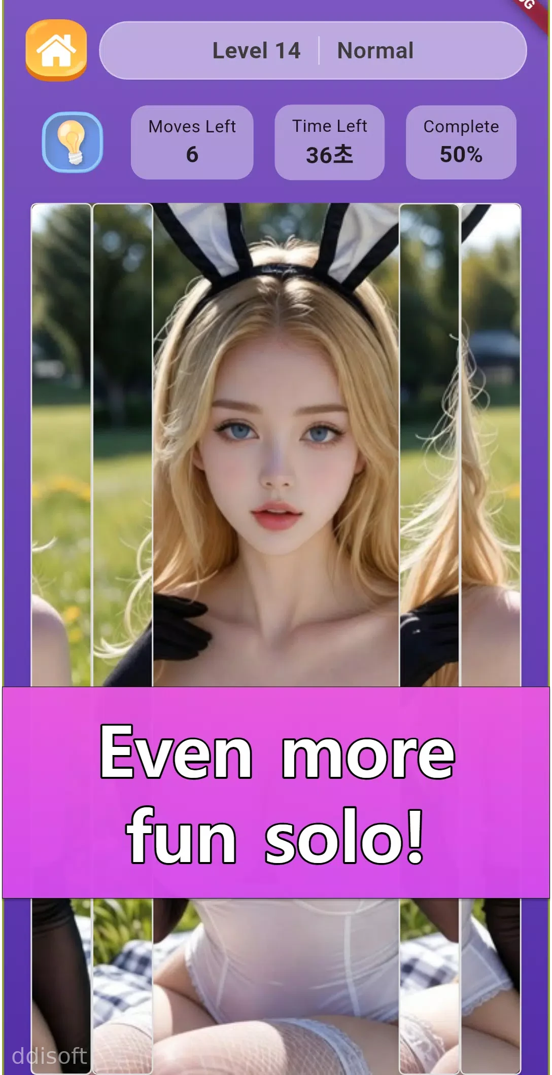 Sexy Photo Grid Puzzle Game screenshot 6