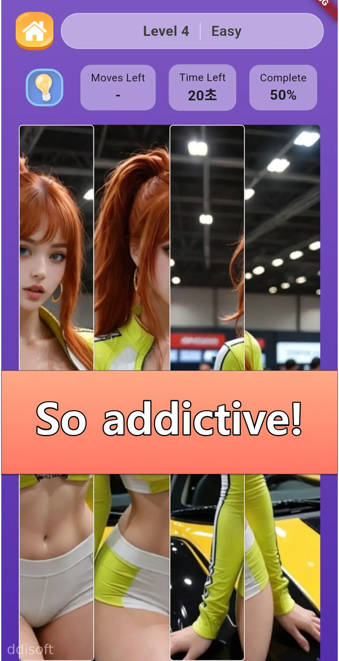 Sexy Photo Grid Puzzle Game screenshot 3