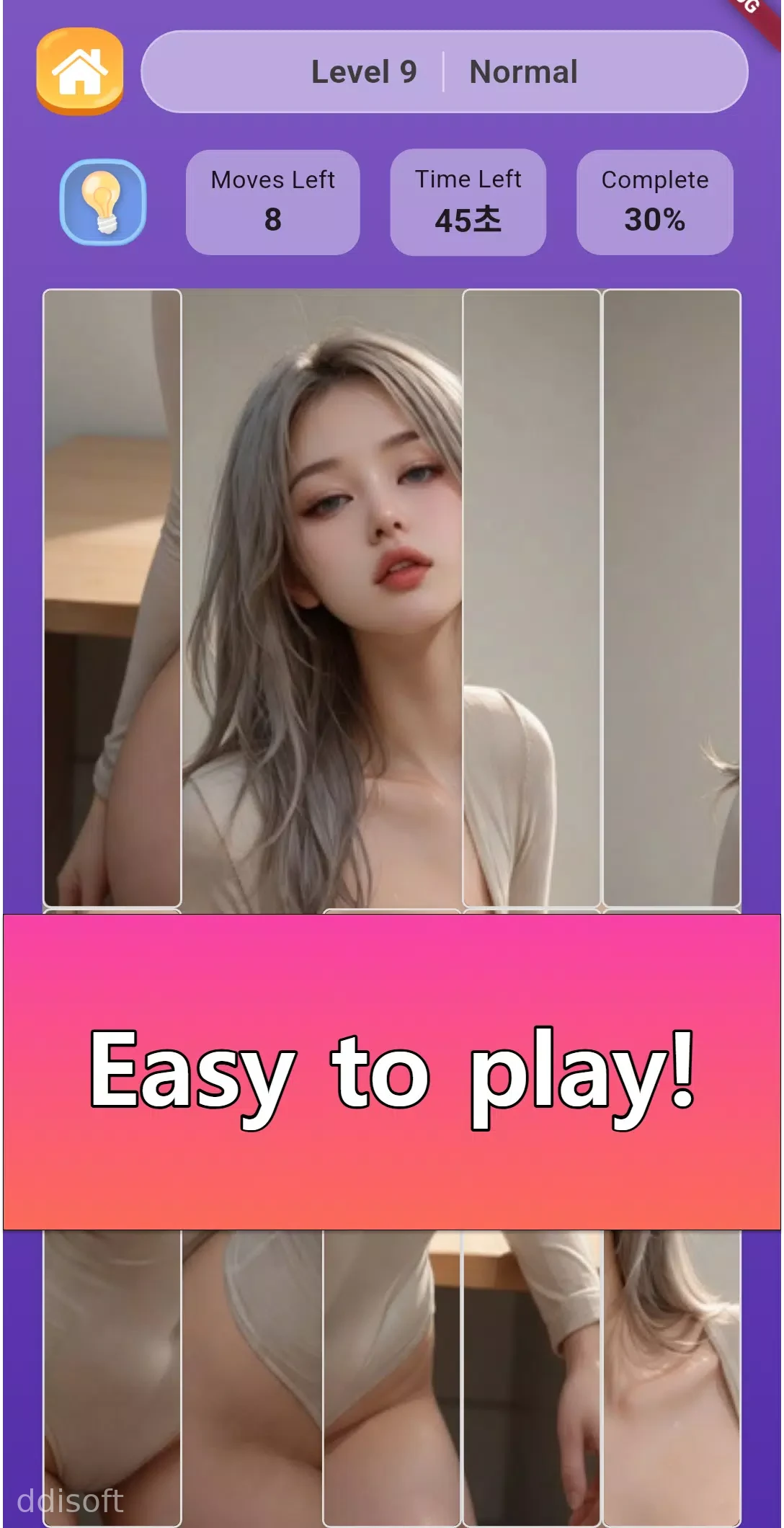 Sexy Photo Grid Puzzle Game screenshot 4